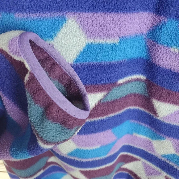 Patagonia Synchilla Womens Small Purple Guatemalan Tango Aztec Snap-T Pullover - Picture 10 of 10